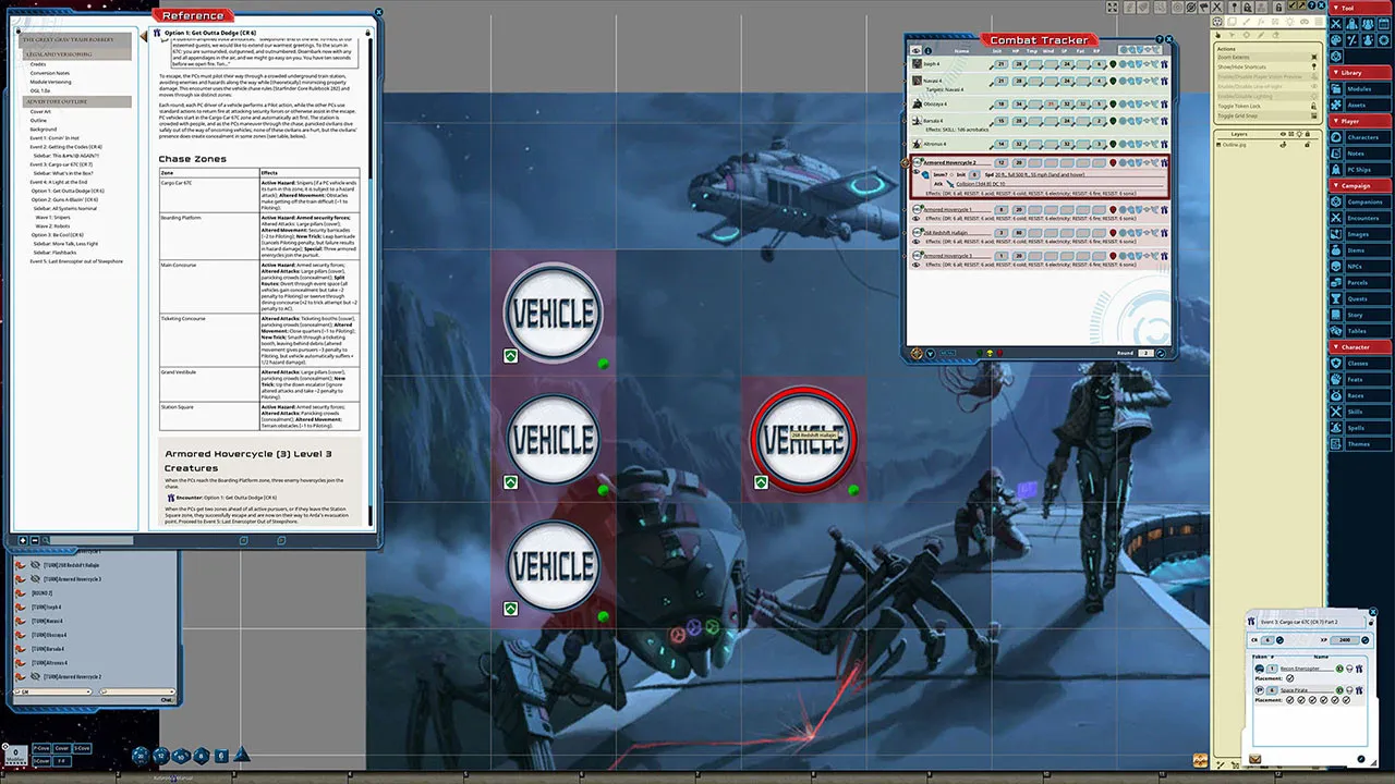 Fantasy Grounds - Starfinder RPG - Starfinder One-Shot #2: The Great Grav Train Robbery Screenshot 0