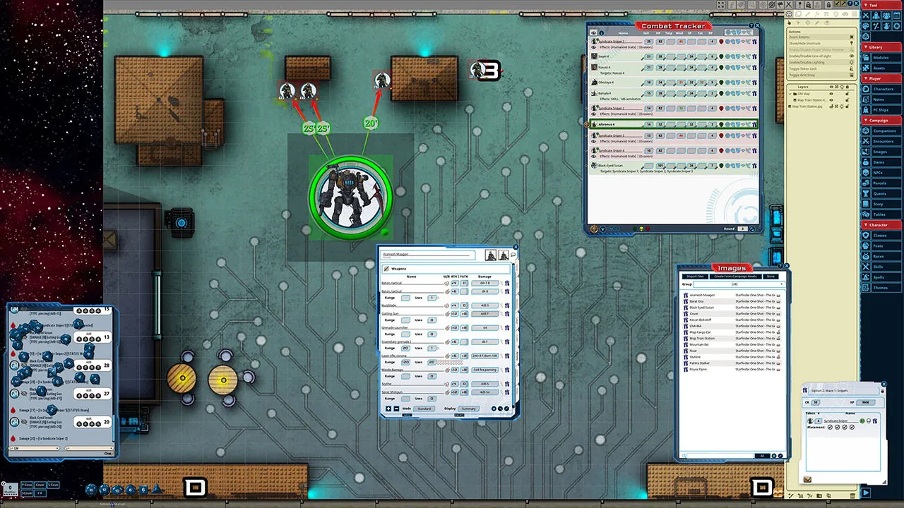 Fantasy Grounds - Starfinder RPG - Starfinder One-Shot #2: The Great Grav Train Robbery Screenshot 5