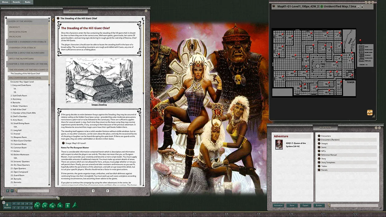 Fantasy Grounds - D&D Classics: Queen of the Spiders (GDQ1-7) Screenshot 1