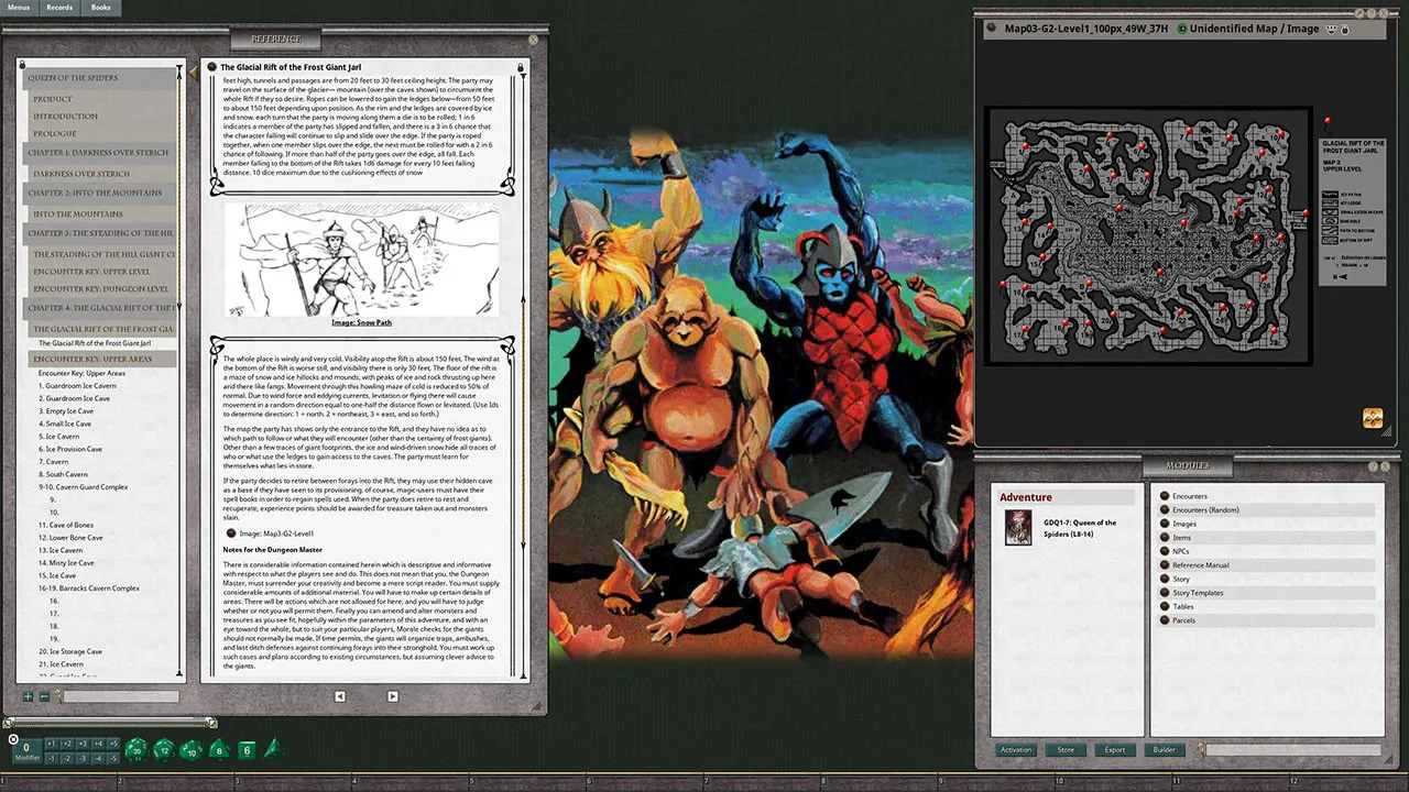 Fantasy Grounds - D&D Classics: Queen of the Spiders (GDQ1-7) Screenshot 2