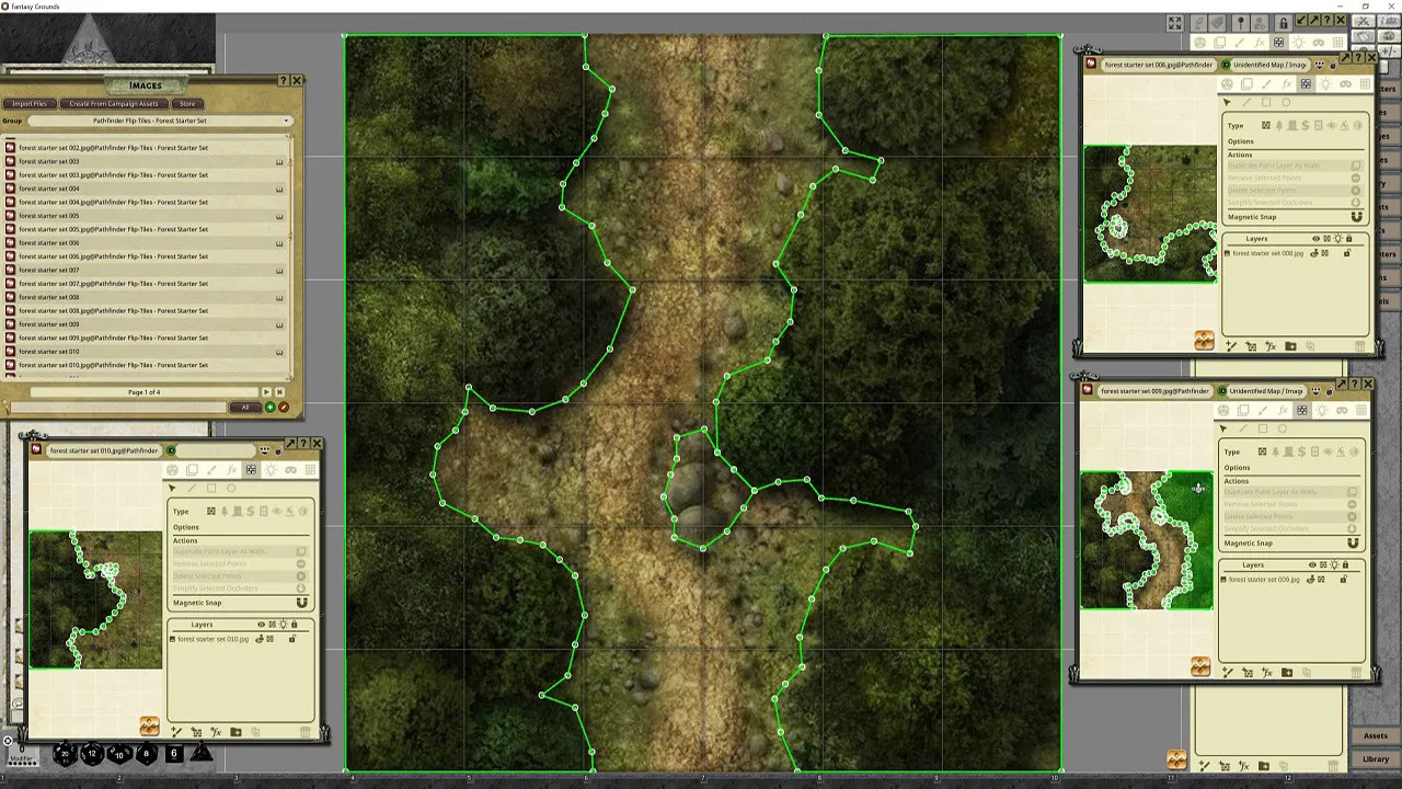 Fantasy Grounds - Pathfinder RPG - Flip-Tiles - Forest Starter Set Screenshot 1