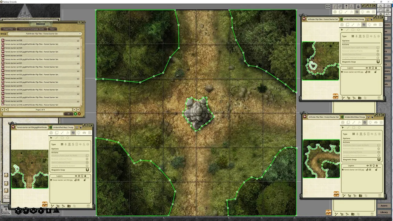 Fantasy Grounds - Pathfinder RPG - Flip-Tiles - Forest Starter Set Screenshot 3
