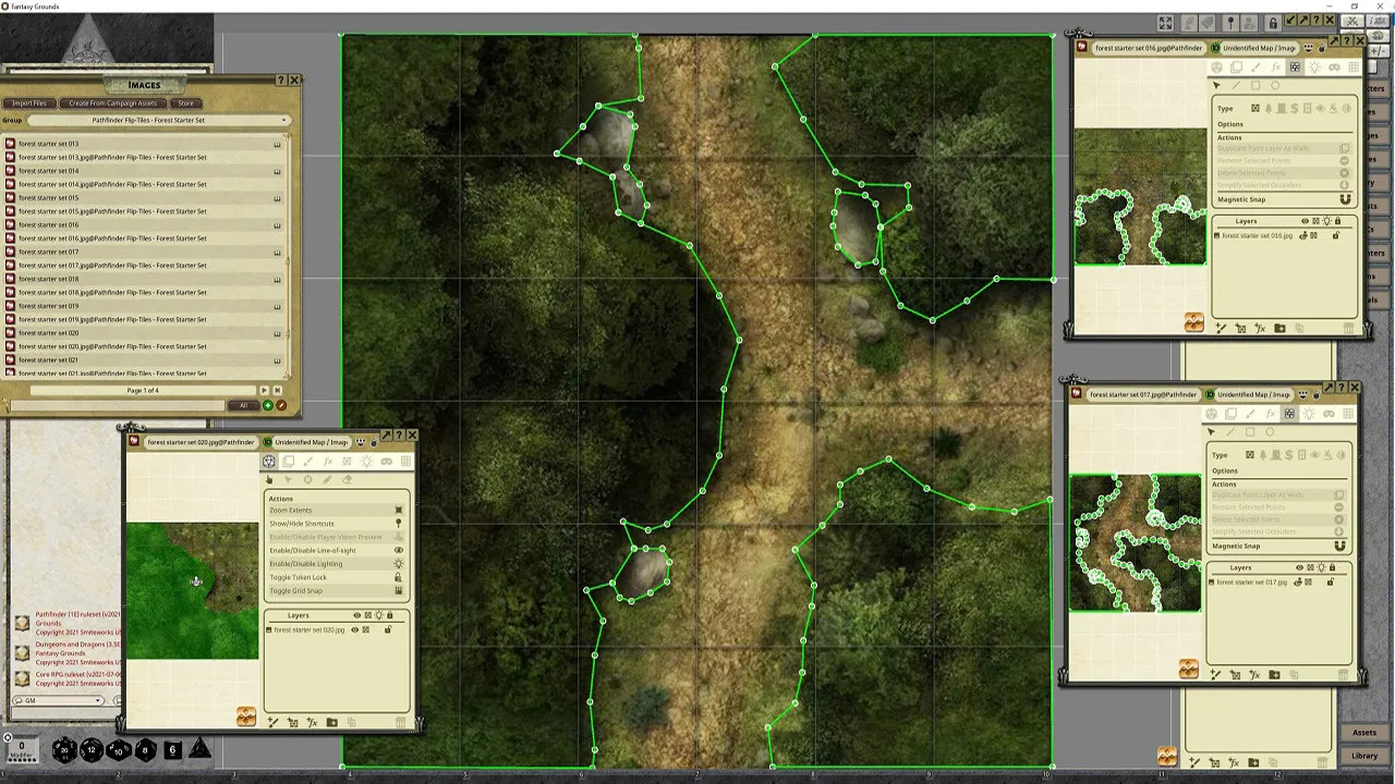 Fantasy Grounds - Pathfinder RPG - Flip-Tiles - Forest Starter Set Screenshot 2