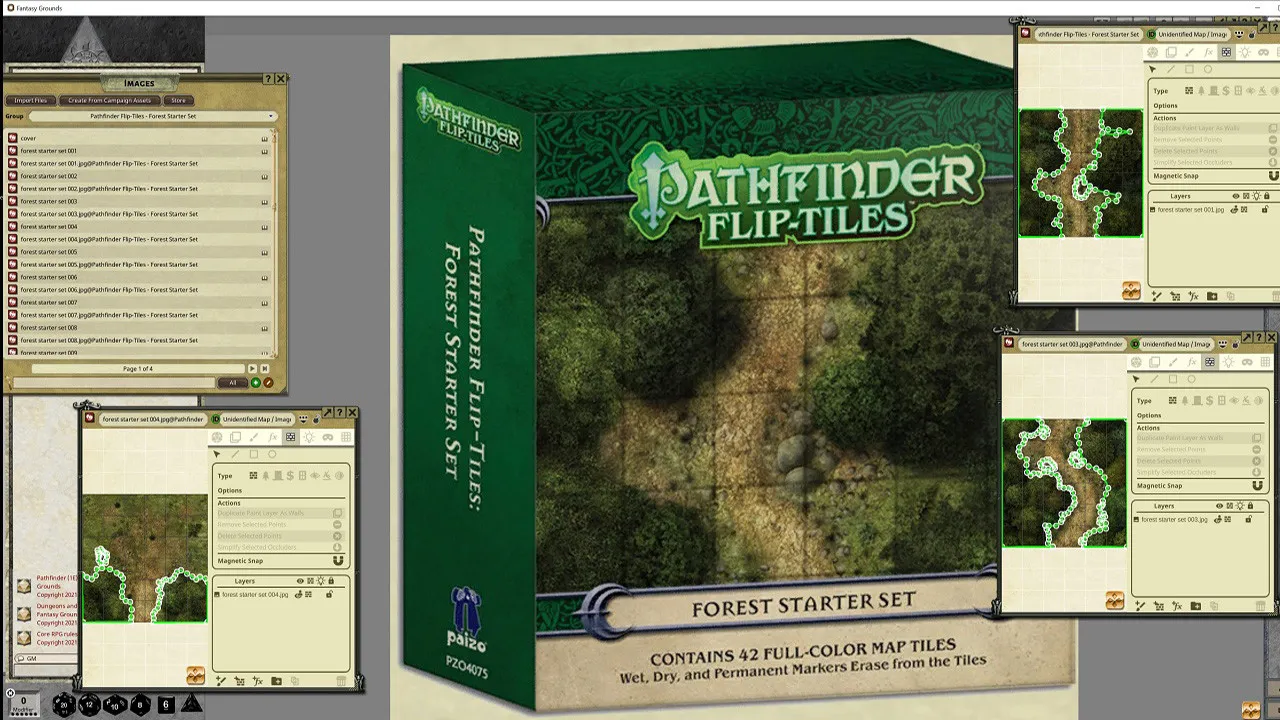 Fantasy Grounds - Pathfinder RPG - Flip-Tiles - Forest Starter Set Screenshot 0