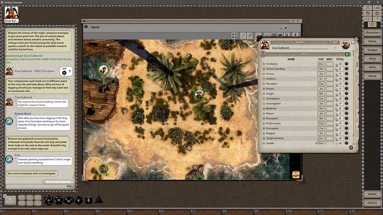 Fantasy Grounds - Black Scrolls Tropical Island (Map Tiles Pack) Screenshot 2