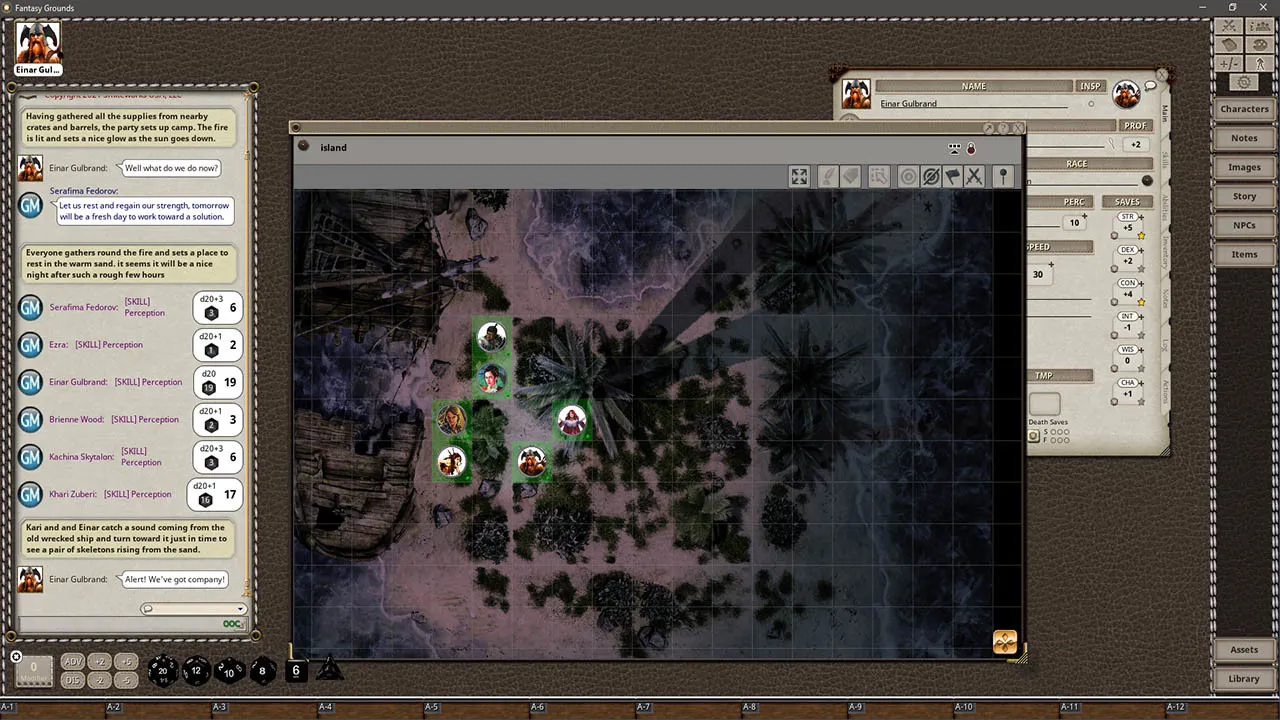 Fantasy Grounds - Black Scrolls Tropical Island (Map Tiles Pack) Screenshot 3