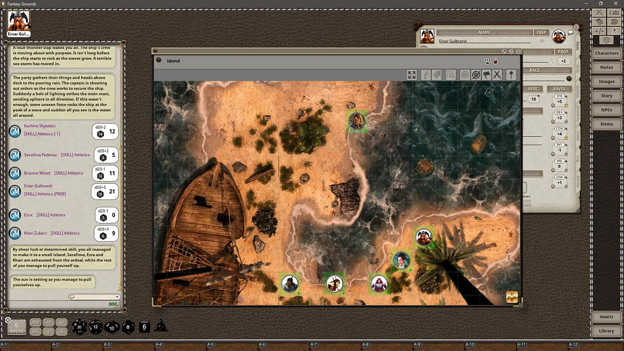 Fantasy Grounds - Black Scrolls Tropical Island (Map Tiles Pack) Screenshot 4