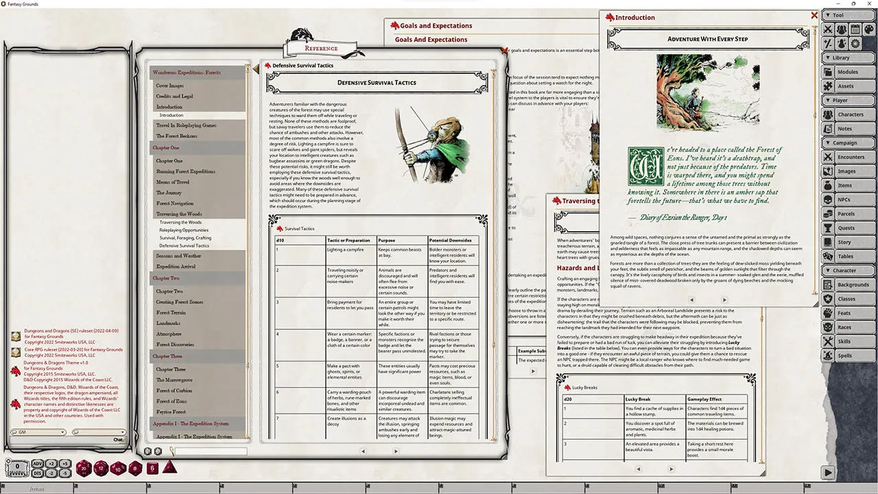 Fantasy Grounds - Wondrous Expeditions: Forests Screenshot 0