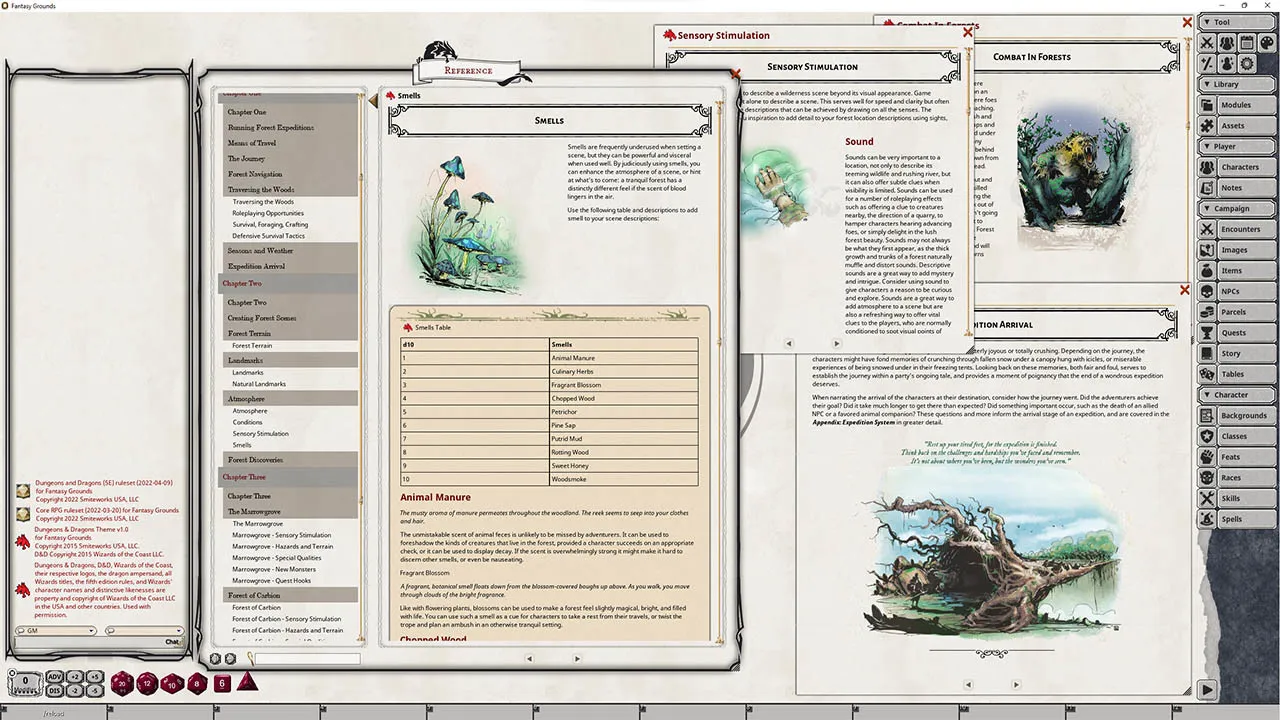 Fantasy Grounds - Wondrous Expeditions: Forests Screenshot 2
