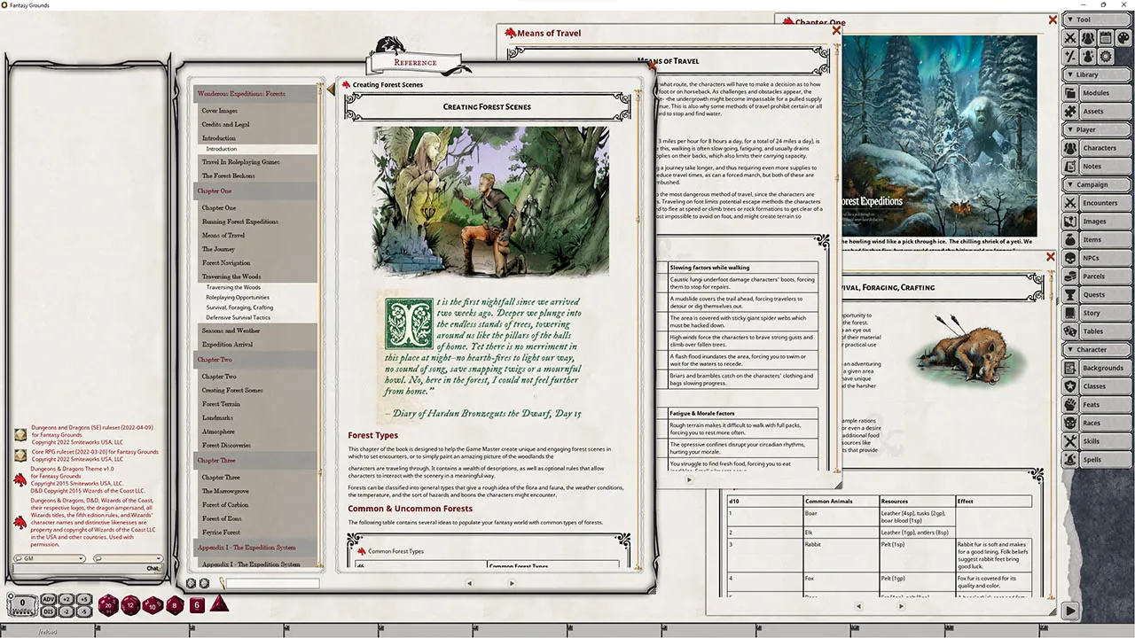 Fantasy Grounds - Wondrous Expeditions: Forests Screenshot 1