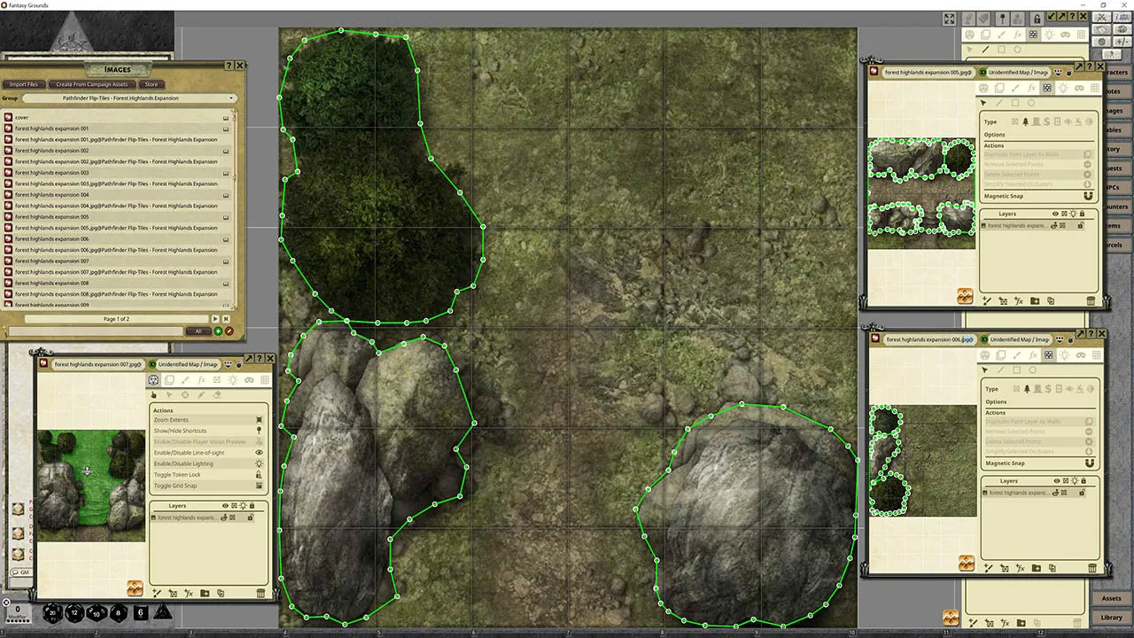 Fantasy Grounds - Pathfinder RPG - Flip-Tiles - Forest Highlands Expansion Screenshot 1