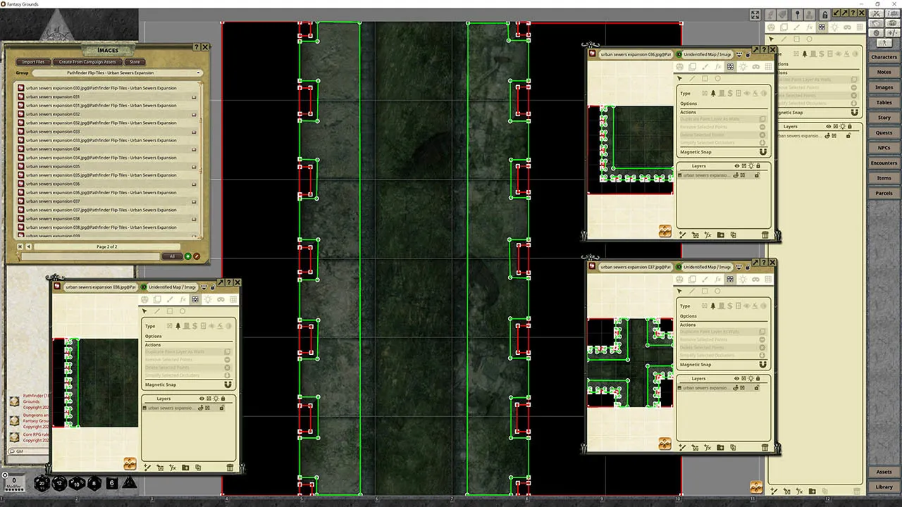Fantasy Grounds - Pathfinder RPG - Flip-Tiles - Urban Sewers Expansion Screenshot 1