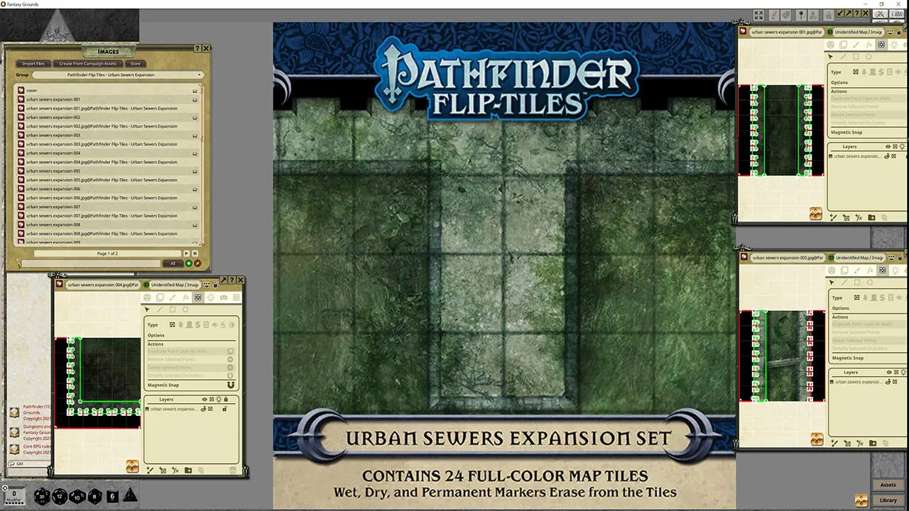 Fantasy Grounds - Pathfinder RPG - Flip-Tiles - Urban Sewers Expansion Screenshot 4