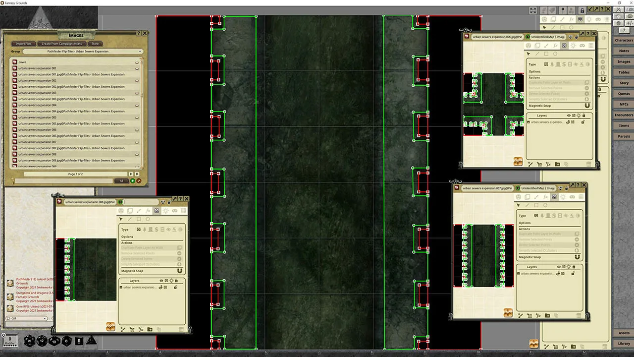 Fantasy Grounds - Pathfinder RPG - Flip-Tiles - Urban Sewers Expansion Screenshot 0