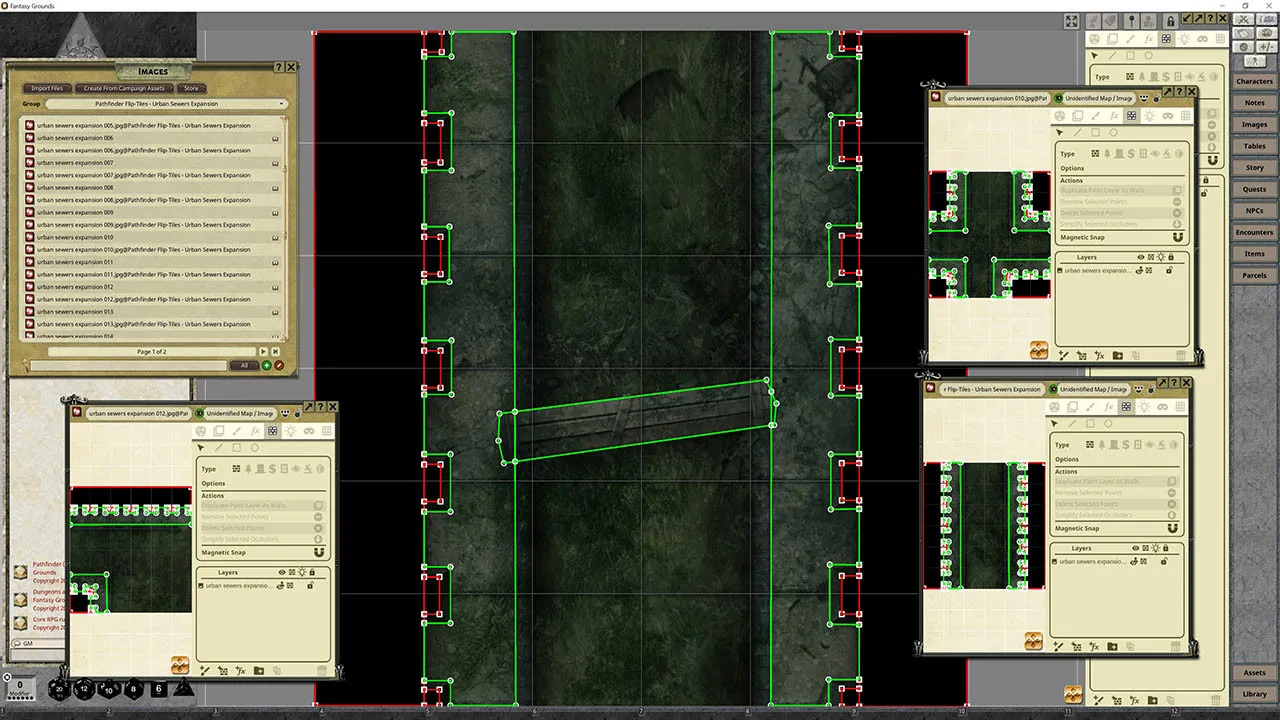 Fantasy Grounds - Pathfinder RPG - Flip-Tiles - Urban Sewers Expansion Screenshot 2