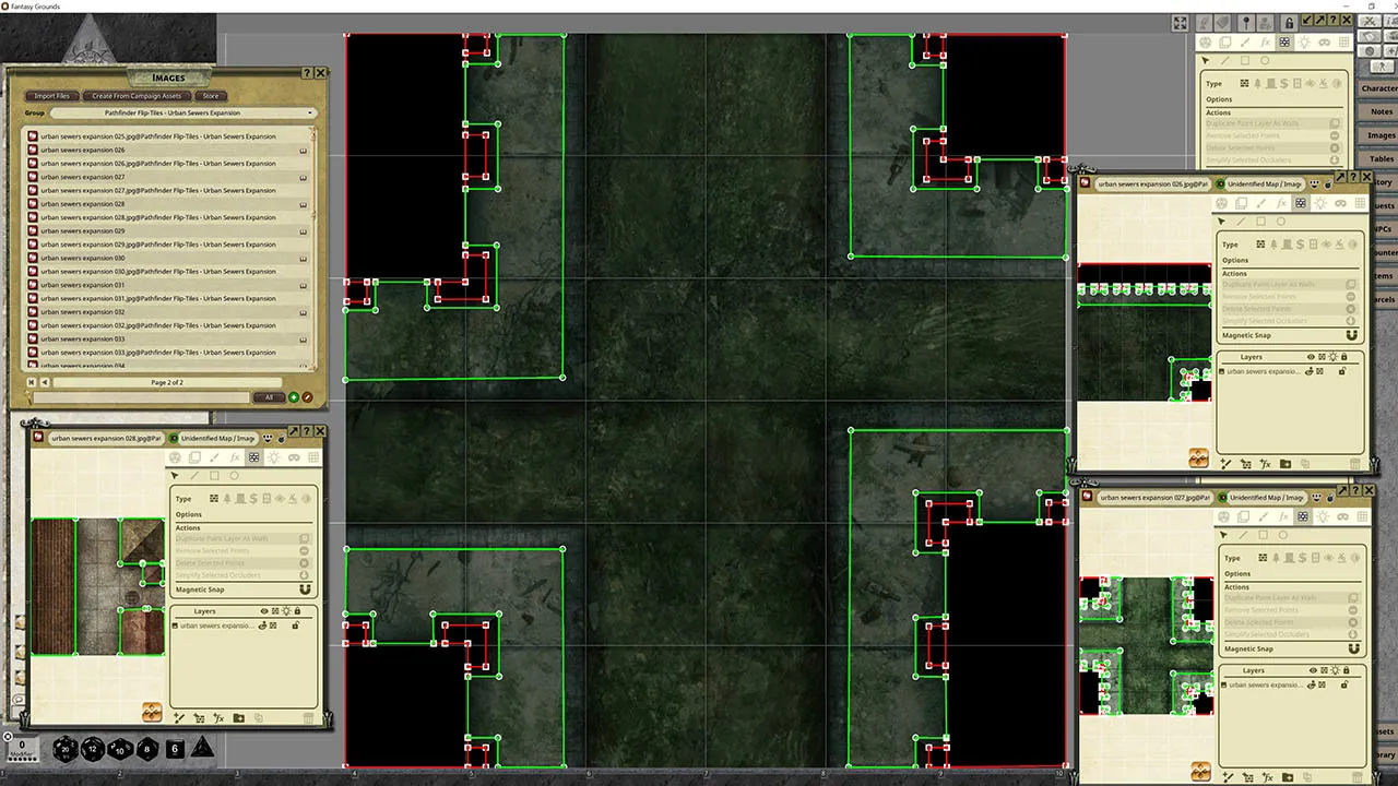 Fantasy Grounds - Pathfinder RPG - Flip-Tiles - Urban Sewers Expansion Screenshot 3
