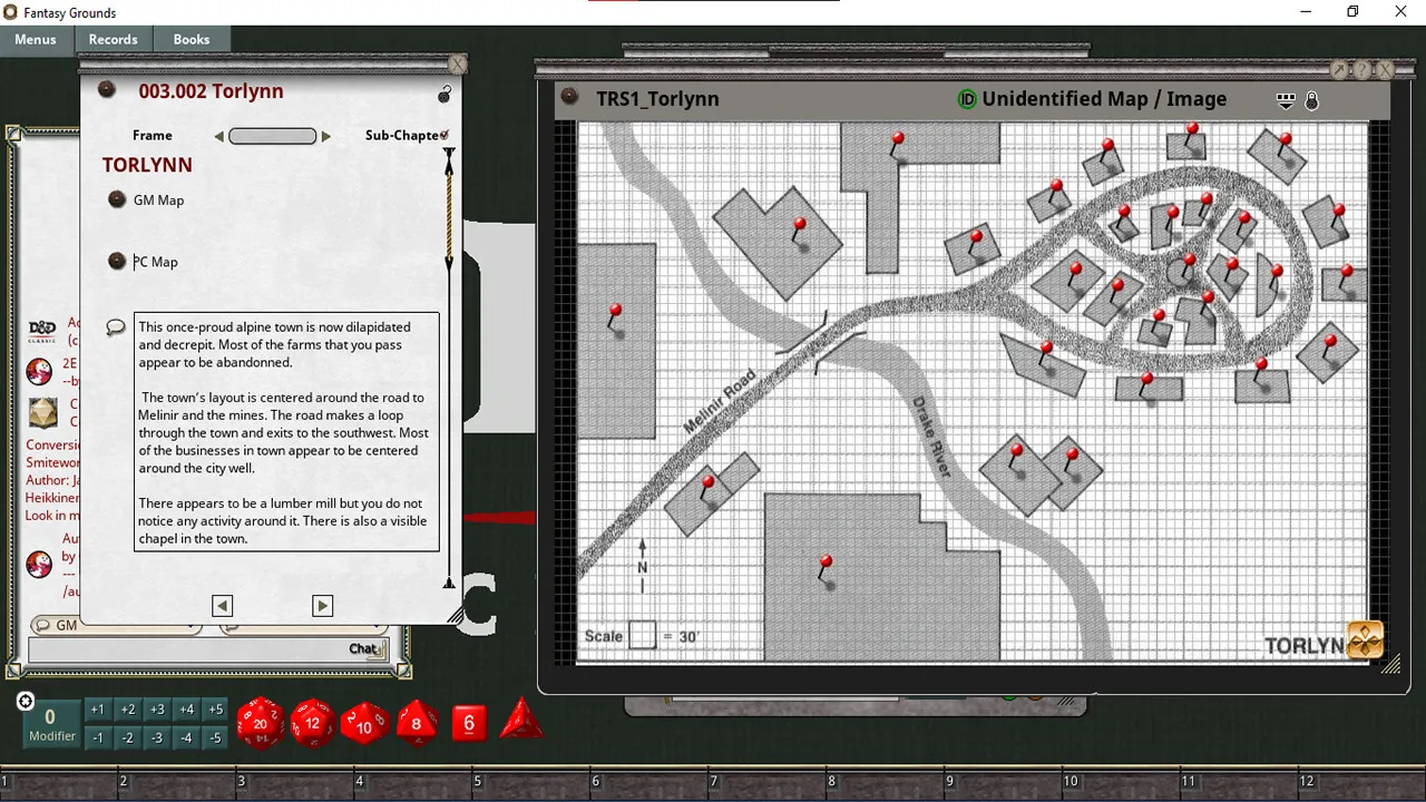 Fantasy Grounds - D&D Classics: Thunder Rift Basic (2E) Screenshot 3