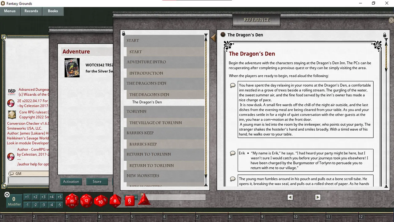 Fantasy Grounds - D&D Classics: TRS2 Quest for the Silver Sword (Basic) Screenshot 0