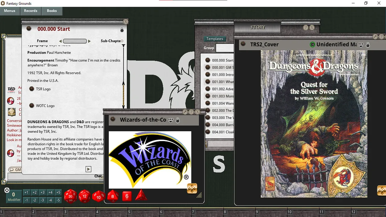Fantasy Grounds - D&D Classics: TRS2 Quest for the Silver Sword (Basic) Screenshot 3