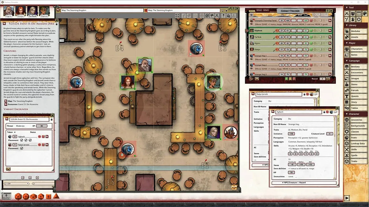 Fantasy Grounds - Pathfinder 2 RPG - Outlaws of Alkenstar AP 2: Cradle of Quartz Screenshot 6