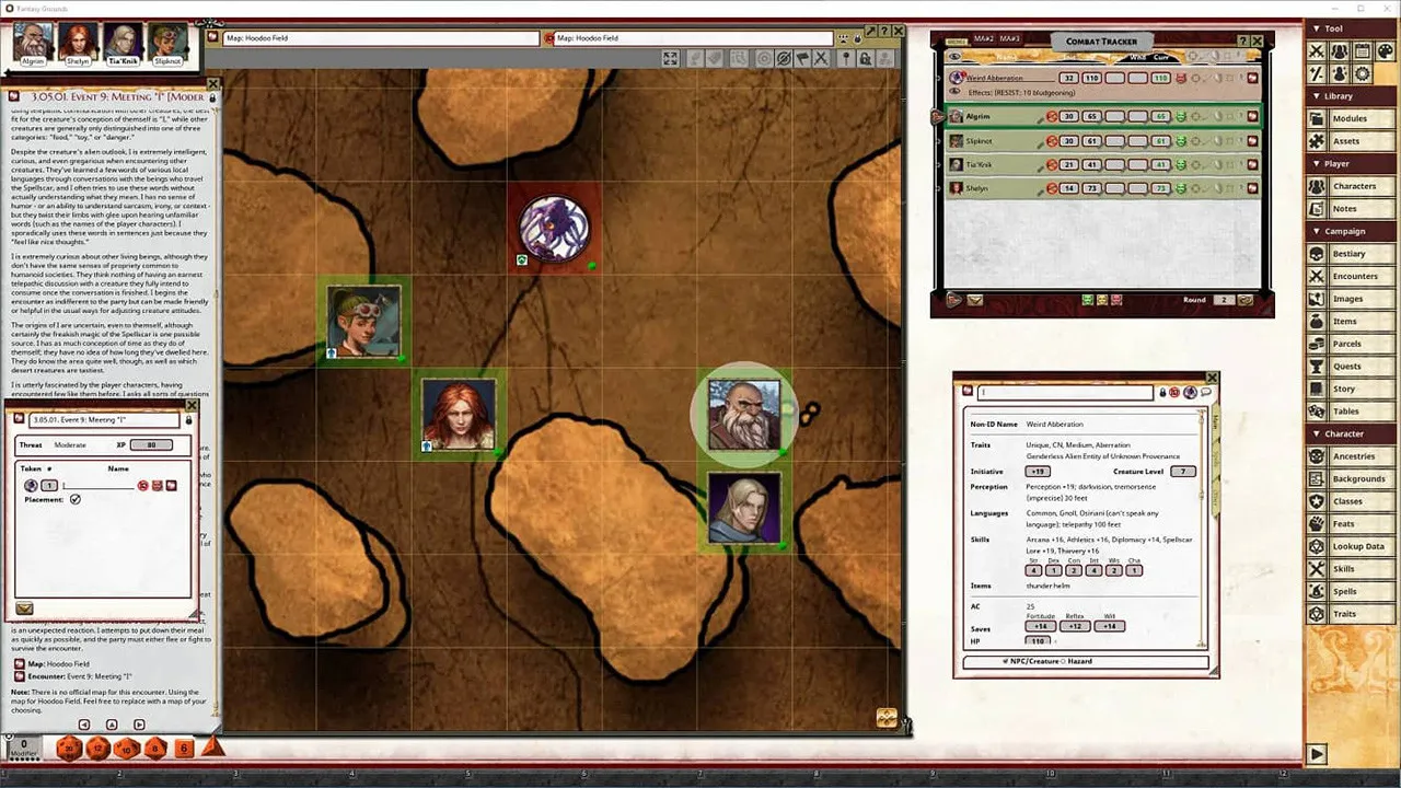Fantasy Grounds - Pathfinder 2 RPG - Outlaws of Alkenstar AP 2: Cradle of Quartz Screenshot 3
