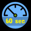 Slow down for 60 sec icon