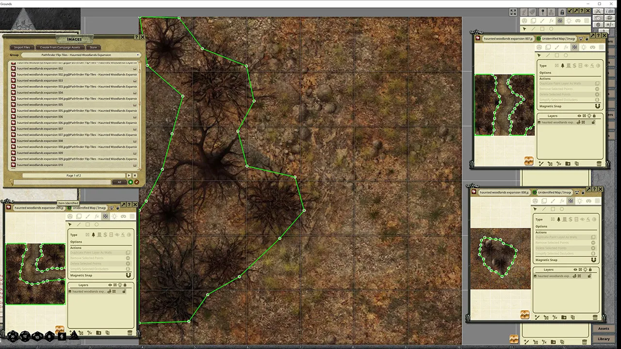 Fantasy Grounds - Pathfinder RPG - Flip-Tiles - Haunted Woodlands Expansion Screenshot 2