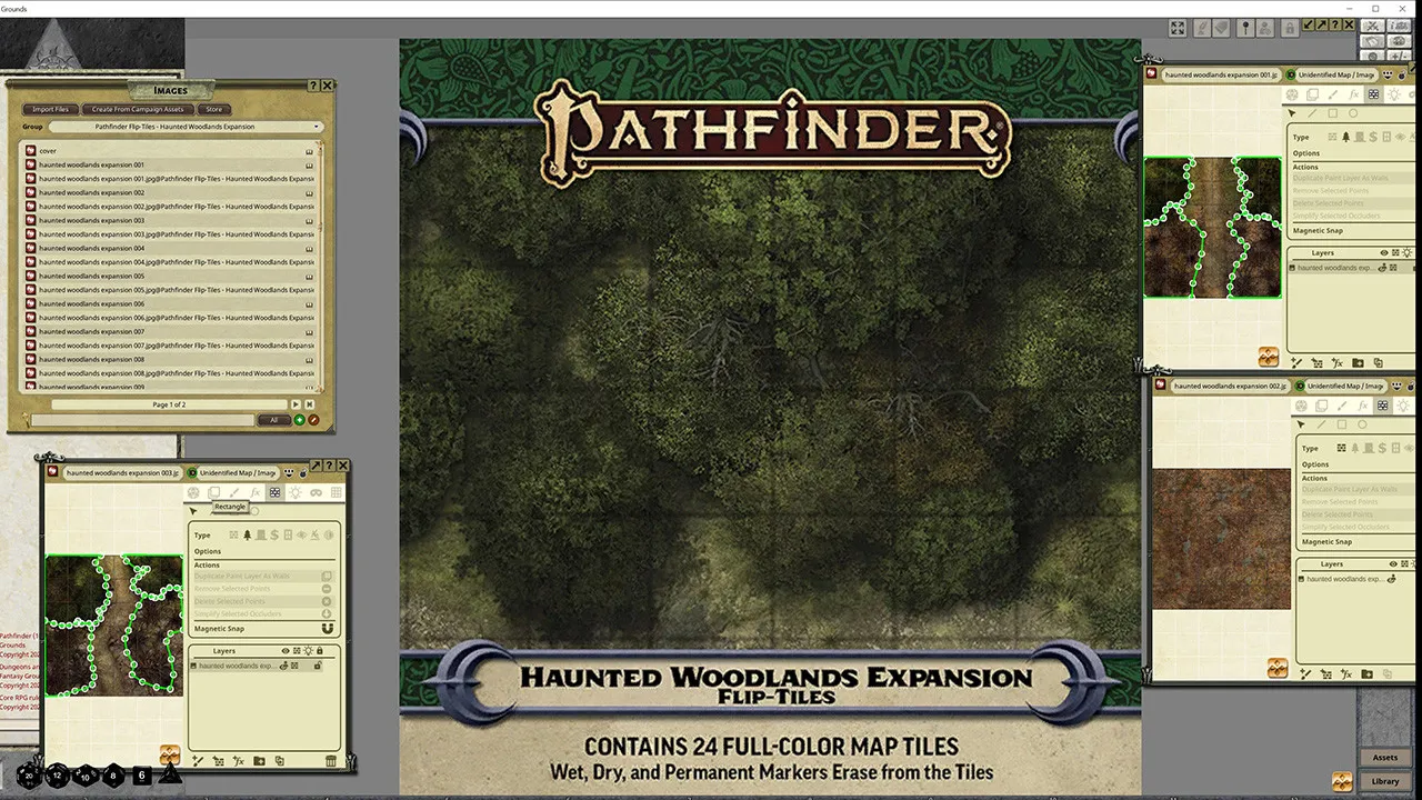 Fantasy Grounds - Pathfinder RPG - Flip-Tiles - Haunted Woodlands Expansion Screenshot 0