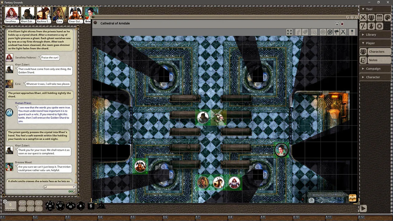 Fantasy Grounds - Black Scrolls Cathedral (Map Tiles Pack) Screenshot 3