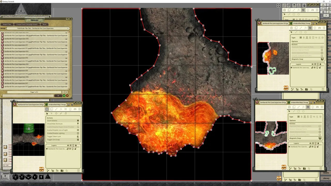 Fantasy Grounds - Pathfinder RPG - Flip-Tiles - Darklands Fire Caves Expansion Screenshot 2