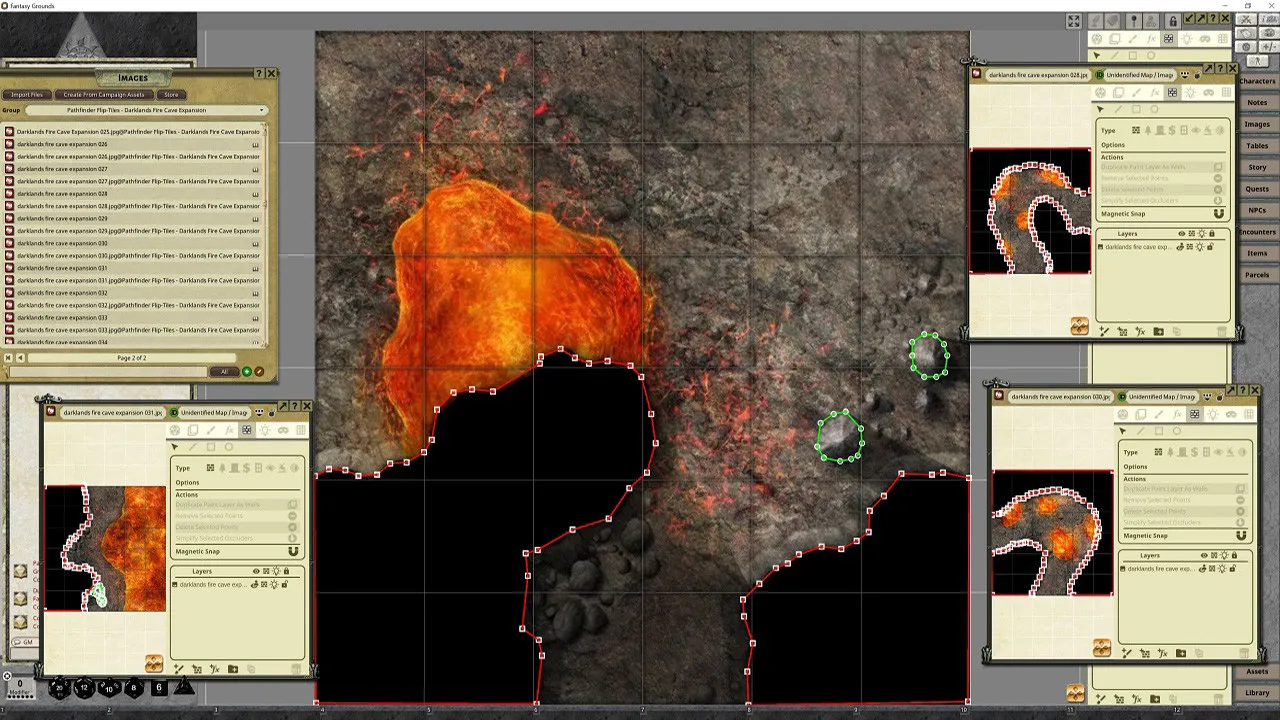 Fantasy Grounds - Pathfinder RPG - Flip-Tiles - Darklands Fire Caves Expansion Screenshot 3