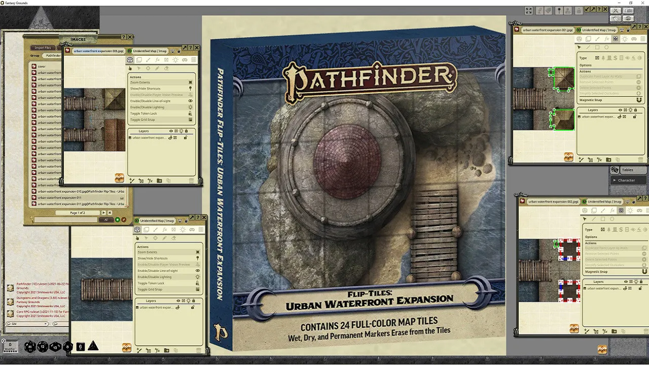 Fantasy Grounds - Pathfinder RPG - Flip-Tiles - Urban Waterfront Expansion Screenshot 4