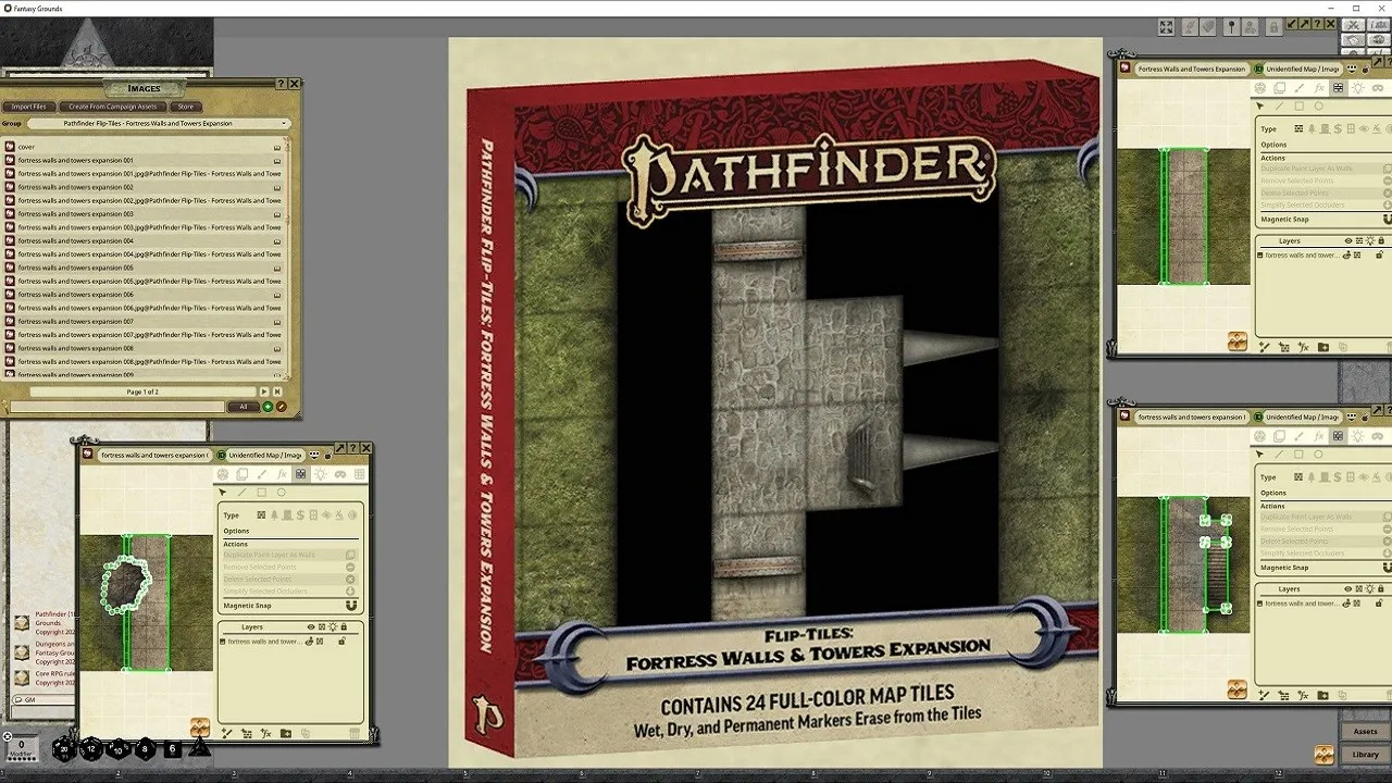 Fantasy Grounds - Pathfinder RPG - Flip-Tiles - Fortress Walls and Towers Expansion Screenshot 4