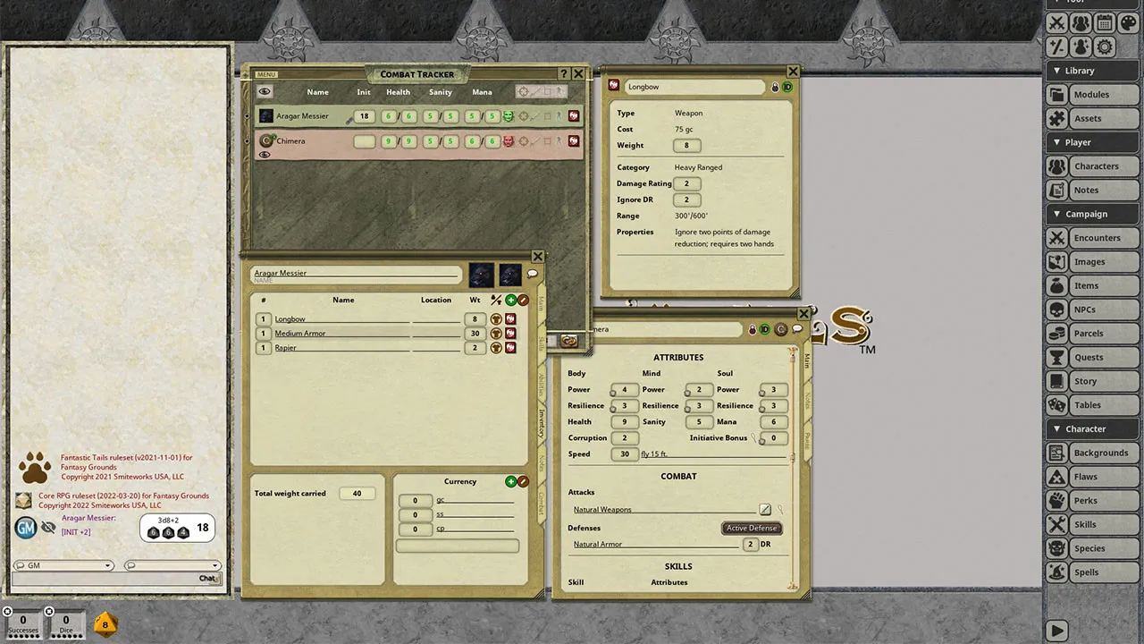 Fantasy Grounds - Fantastic Tails Core Ruleset Screenshot 0