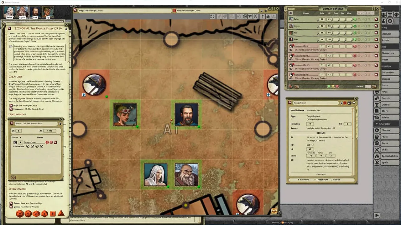 Fantasy Grounds - Pathfinder RPG - The Harrowing Screenshot 2
