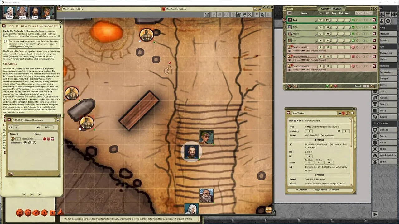 Fantasy Grounds - Pathfinder RPG - The Harrowing Screenshot 1