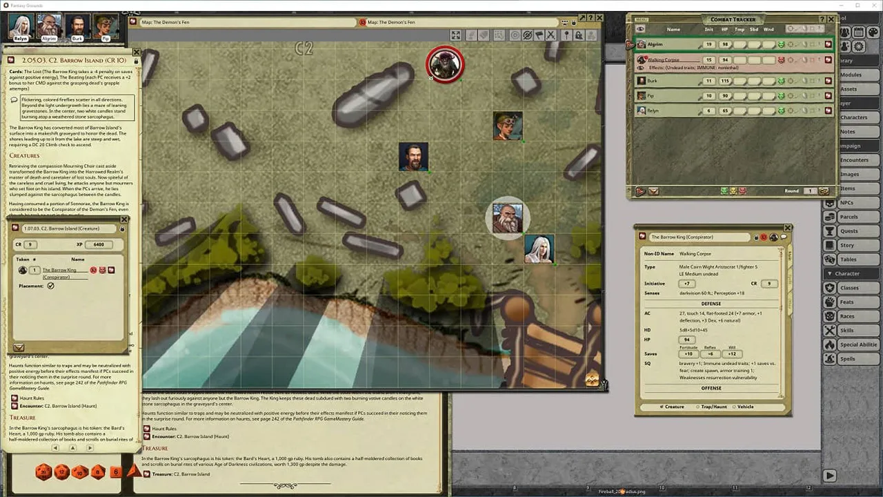 Fantasy Grounds - Pathfinder RPG - The Harrowing Screenshot 4