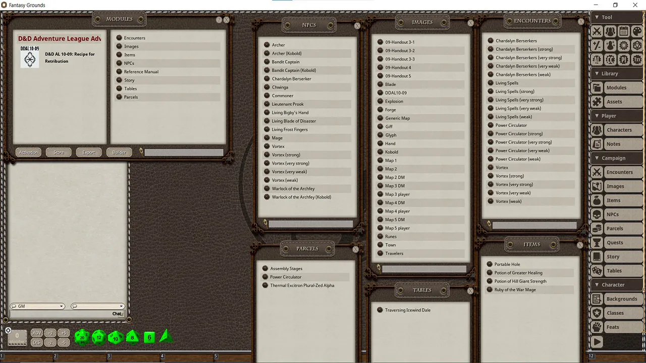 Fantasy Grounds - D&D Adventurers League 10-09 Recipe for Retribution Screenshot 2