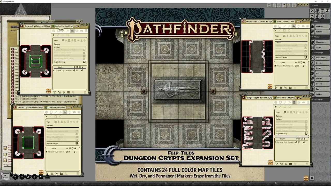 Fantasy Grounds - Pathfinder RPG - Flip-Tiles - Dungeon Crypts Expansion Screenshot 4