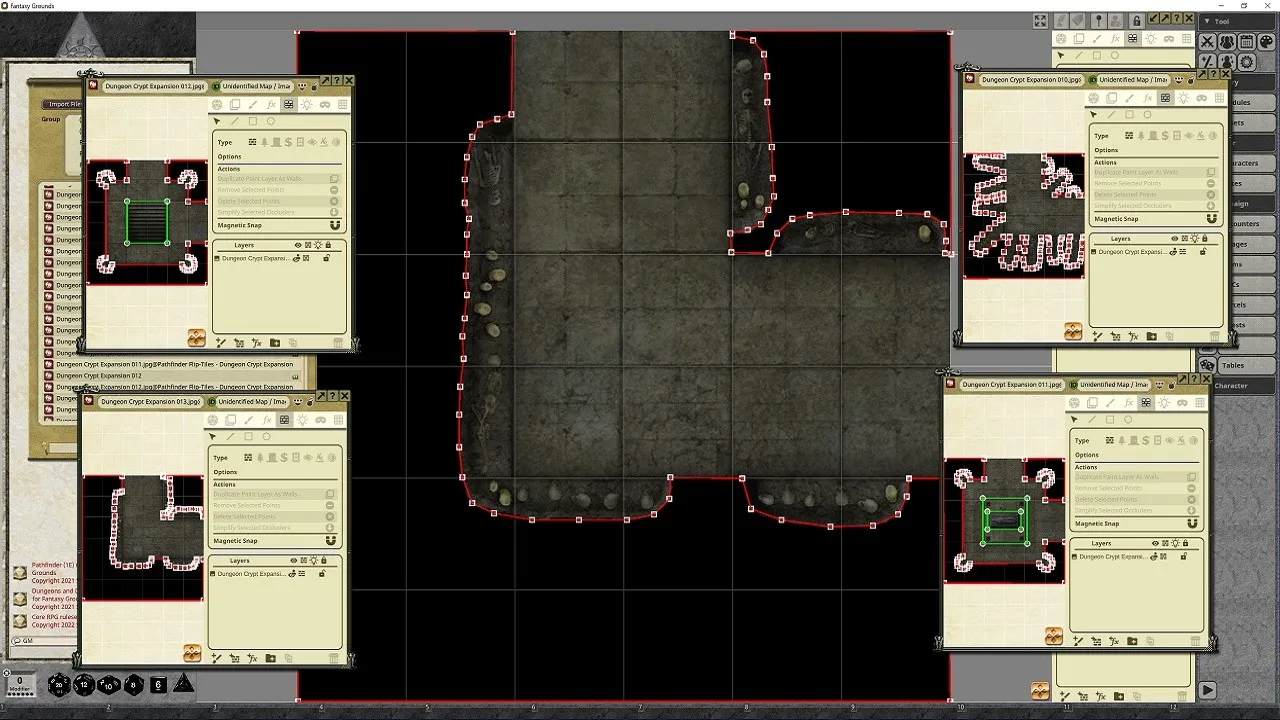Fantasy Grounds - Pathfinder RPG - Flip-Tiles - Dungeon Crypts Expansion Screenshot 0
