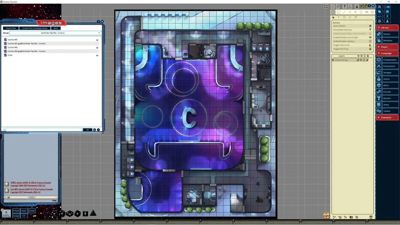 Fantasy Grounds - Starfinder RPG - Flip-Mat - Cantina Screenshot 3