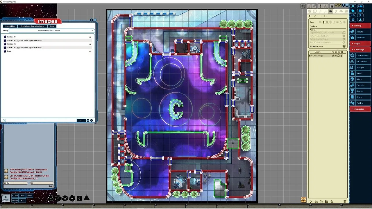 Fantasy Grounds - Starfinder RPG - Flip-Mat - Cantina Screenshot 0