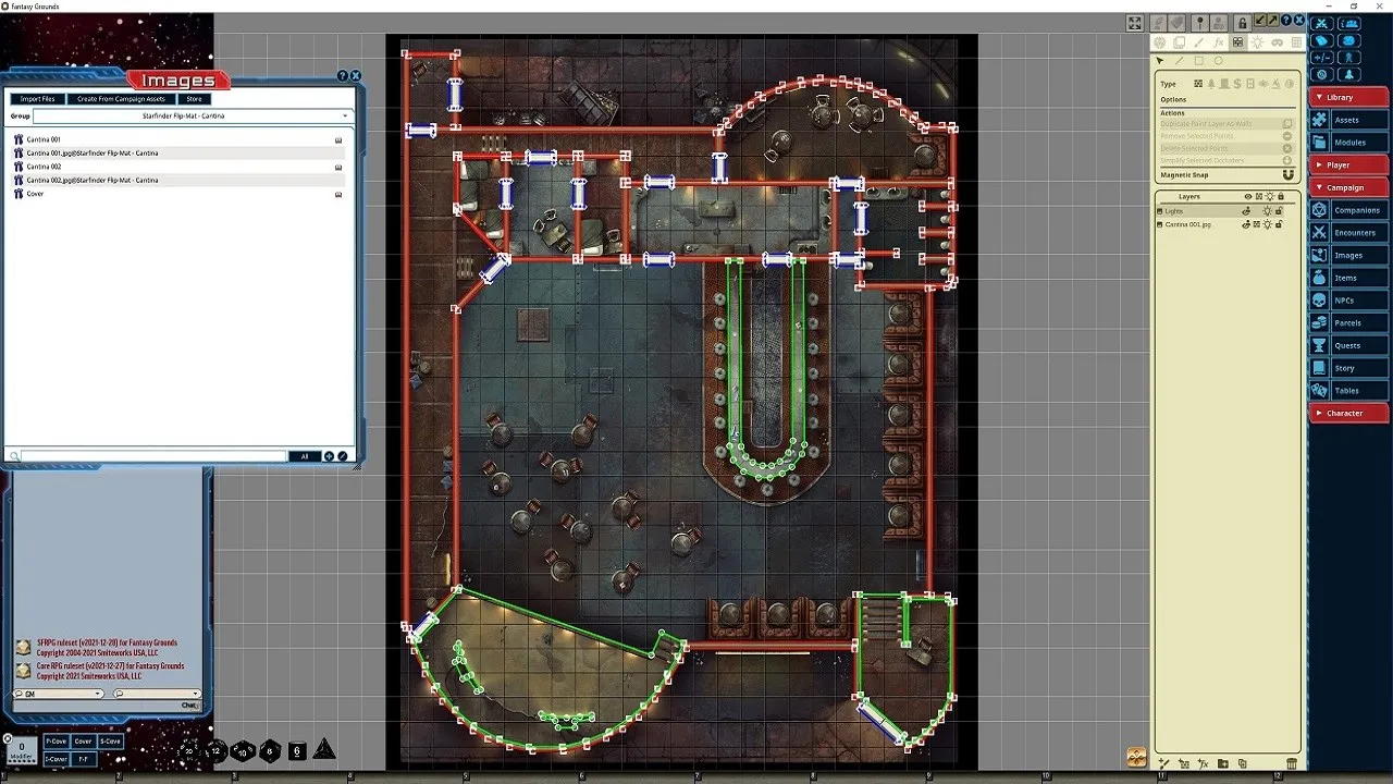 Fantasy Grounds - Starfinder RPG - Flip-Mat - Cantina Screenshot 1