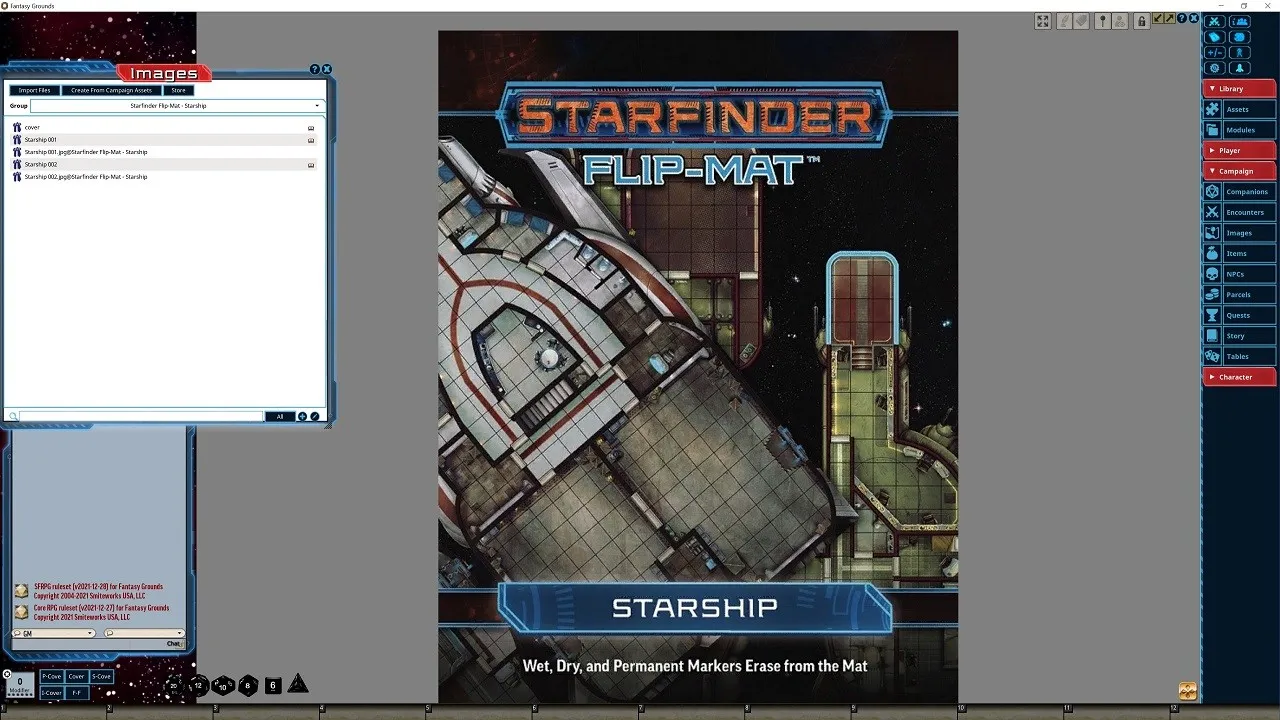 Fantasy Grounds - Starfinder RPG - Flip-Mat Starship Screenshot 0