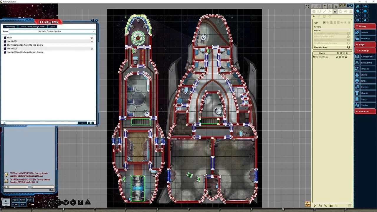 Fantasy Grounds - Starfinder RPG - Flip-Mat Starship Screenshot 3