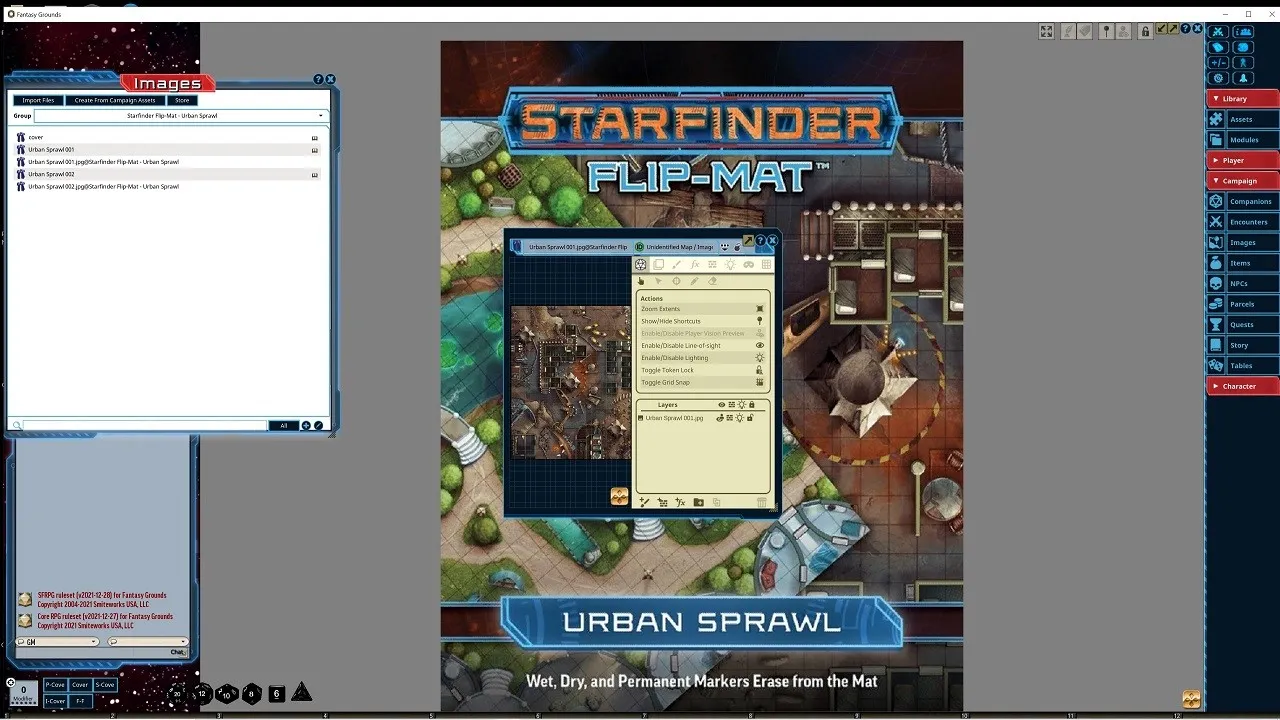 Fantasy Grounds - Starfinder RPG - Flip-Mat - Urban Sprawl Screenshot 0