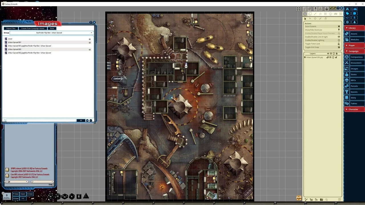 Fantasy Grounds - Starfinder RPG - Flip-Mat - Urban Sprawl Screenshot 4