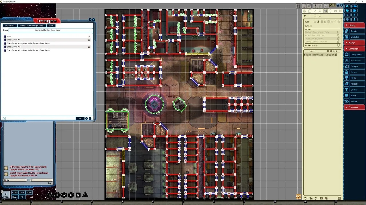 Fantasy Grounds - Starfinder RPG - Flip-Mat - Space Station Screenshot 4