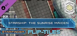 Fantasy Grounds - Starfinder RPG - Flip-Mat - Starship, The Sunrise Maiden