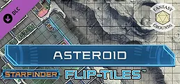 Fantasy Grounds - Starfinder RPG - Flip-Mat - Asteroid